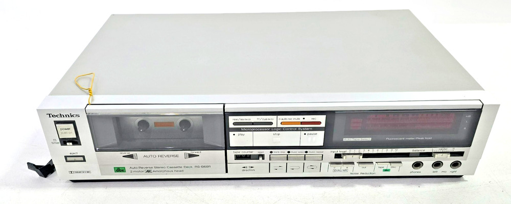 Vintage Technics RS-B68R Stereo Cassette Deck WORKS READ